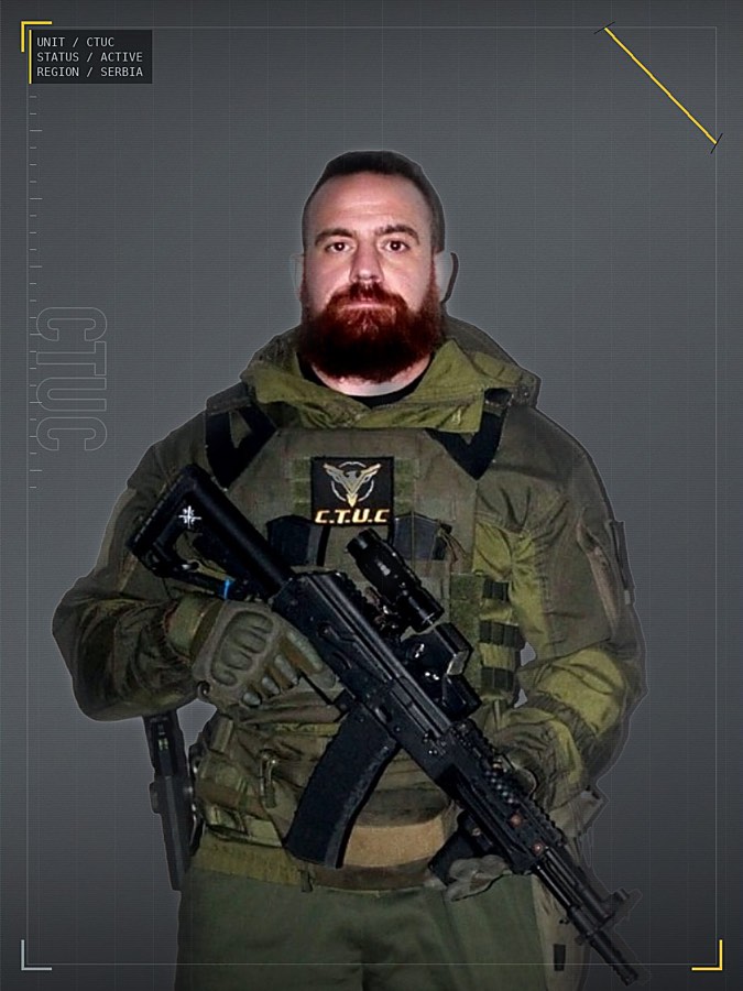 A04 Gloin — C.T.U.C. airsoft team operator, Belgrade Serbia