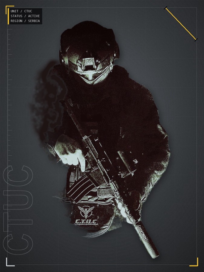 B01 Hebronx — C.T.U.C. airsoft team operator, Belgrade Serbia